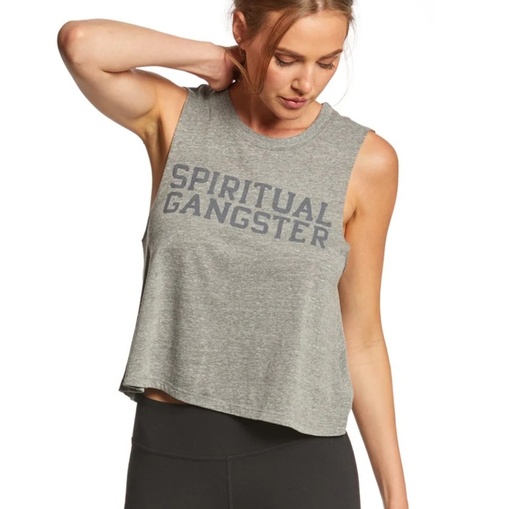 Spiritual Gangster Varsity Crop Tank